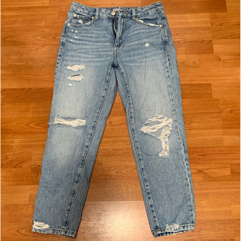 Straight leg mom jeans